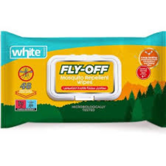 WHITE FLY-OFF WIPES 48 PCS وايبس طارده للناموس