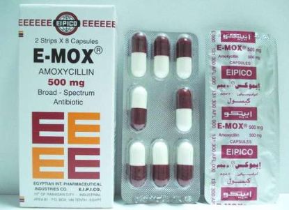 E-MOX 500 MG 16 CAP 40 LE