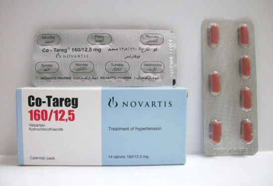 CO-TAREG 160/12.5 MG 14 TAB 150 LE