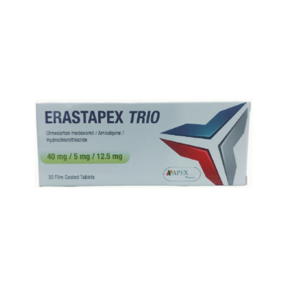 ERASTAPEX TRIO 40 MG/5 MG/12.5 MG 30 TAB 144 LE