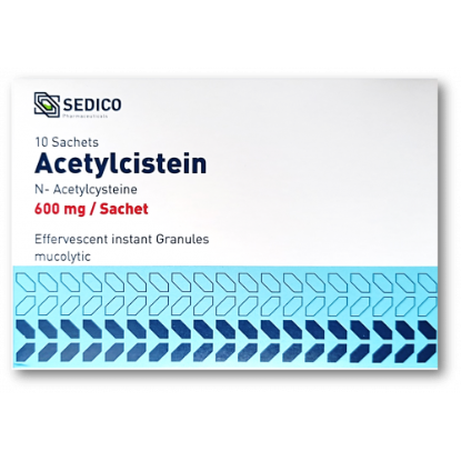 ACETYLCISTEINE 600 MG 10 SACHETS 70 LE