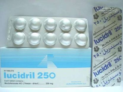 LUCIDRIL 250 MG 20 TAB 92 LE