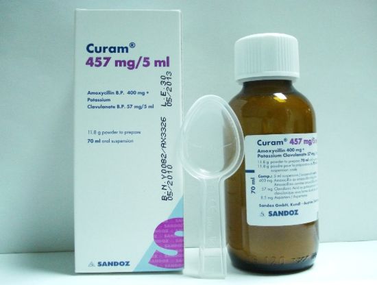 CURAM 457 MG/5 ML PD. FOR ORAL SUSP. 70 ML 97 LE