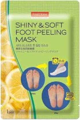 PUREDERM SHINY SOFT FOOT PEELING MASK 1 PAIR