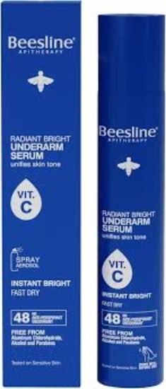 Beesline Radiant Bright Underarm Serum Deodorant Spray - Instant Bright 150 ml