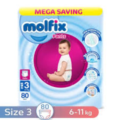 MOLFIX PANTS  3 MIDI 4-9 KG 80 PCS
