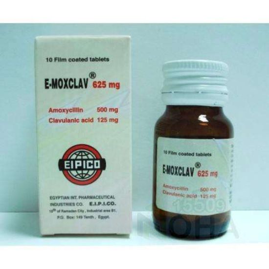 E-MOXCLAV 625 MG TAB 83 LE