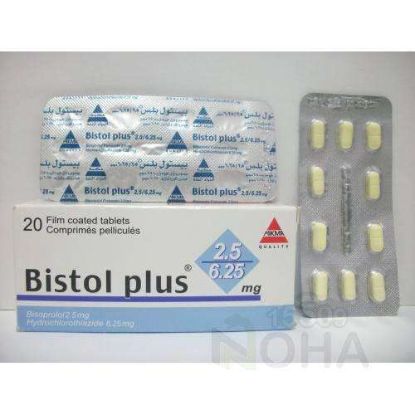 BISTOL PLUS 2.5/6.25 MG 20 TAB 30 LE