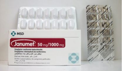 JANUMET 50 MG/1000 MG 56 TAB 674 LE