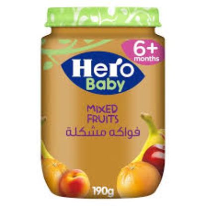 HERO BABY+6  JAR 190 GM فواكه مشكله