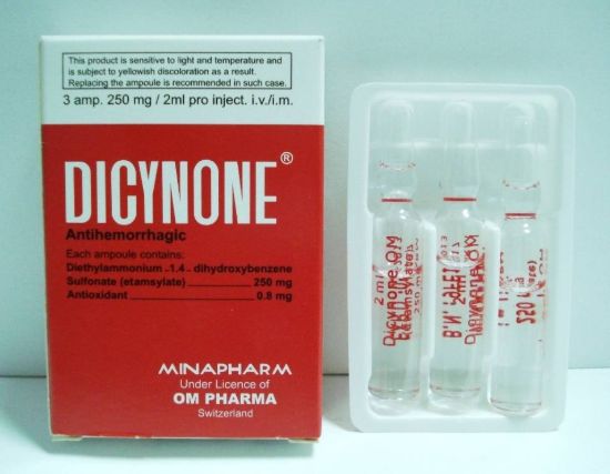 DICYNONE 250 MG/2 ML 3 AMP 42 LE