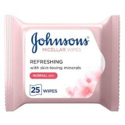 JOHNSONS MICELLAR REDRESHING 25WIPES