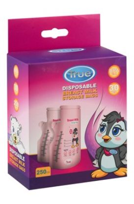 TRUE BREASTMILK STERILIZED STORAGE BAGS 30PCS 250ML