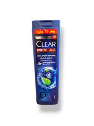CLEAR ANTI DANDRUFF SPORT MENTHOL SHAMPOO MEN 360 ML OFFERوفر 15 جنيه