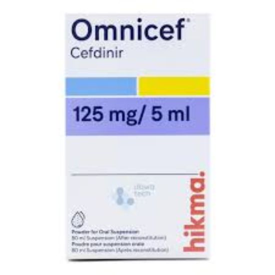 OMNICEF SUSP125 MG 80 ML 262 LE