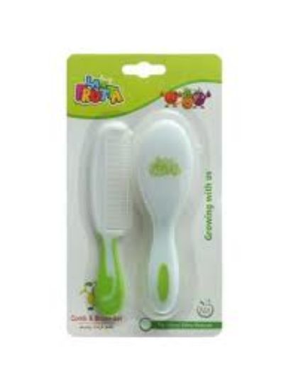 LA FRUTTA COMB & BRUSH SET فرشه دائرية ومشط بيبي22615