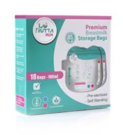 LA FRUTTA MUM BREAST STORAGE BAGS 18 BAGS 180 ML (25418)