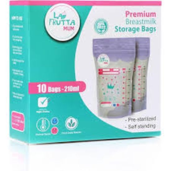 LA FRUTTA MUM BREAST STORAGE BAGS 25 BAGS 210 ML (25240)