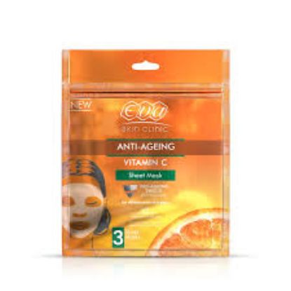 EVA SKIN CLINIC ANTI AGEING VITAMIN C 3 SHEET MASK