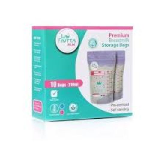 LA FRUTTA MUM BREAST STORAGE BAGS 10 BAGS 210 ML (25425)