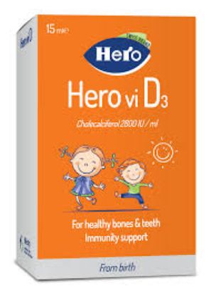 HERO VIT D3 ORAL DROPS 15 ML 45 LE