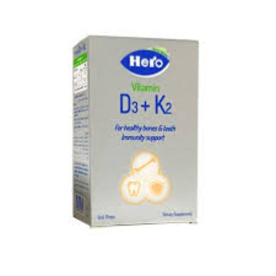 HERO VITAMIN D3+K2 ORAL DROPS 10 ML140 LE
