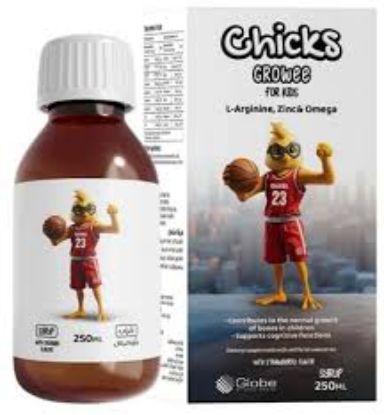 CHICKS GROWEE FOR KIDS 250 MLWITH OMEGA &ZINC&L-ARGININE 290 LE