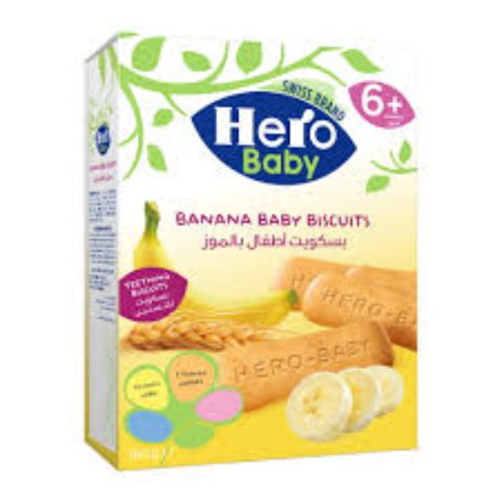 HERO BANANA BABY BISCUITS +6MONTHS 180 G offer