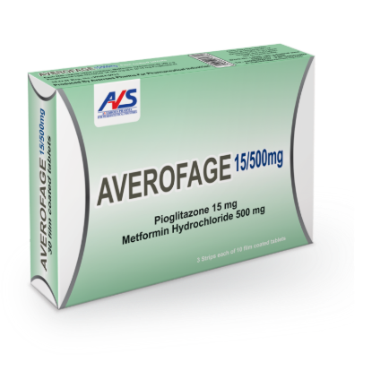 AVEROFAGE 15/500 MG 30 TAB 69 LE