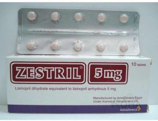 ZESTRIL 5 MG 10 TAB 27 LE
