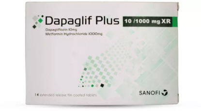 DAPAGLIFE PLUS XR 10/1000 MG 14 TAB 180 LE
