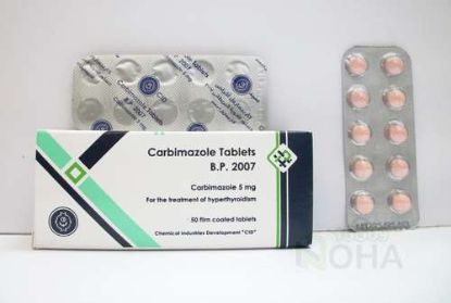 CARBIMAZOLE 5 MG 50 TAB 60 LE