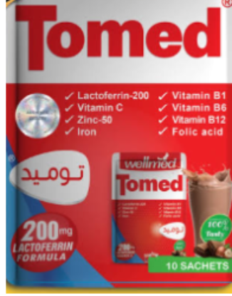 TOMED 200 MG 10 SACHETS 210LE