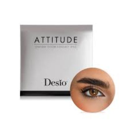 DESIO ATTITUDE ONE DAY LENS DEEP BROWN 55645