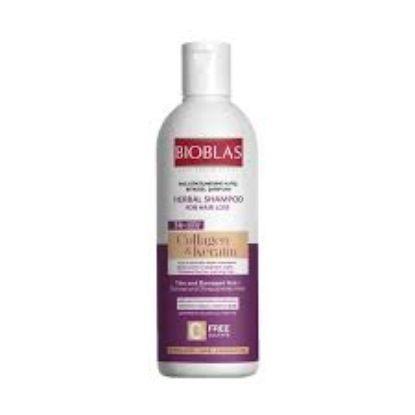 BIOBLAS HERBAL SHAMPOO COLLAGEN & KERATIN  FOR HAIR LOSS 300 ML