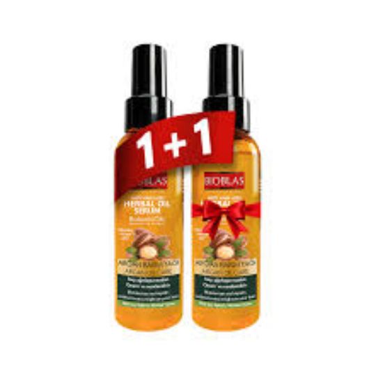 BIOBLAS HERBAL OIL SERUM ARGAN OIL 65ML (1+1)OFFER