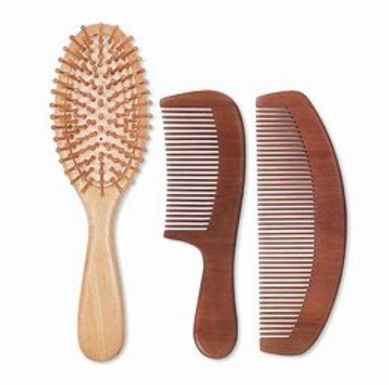 ALICE WOOD BRUSH +WOOD COMBطقم فرشاة و مشط خشب