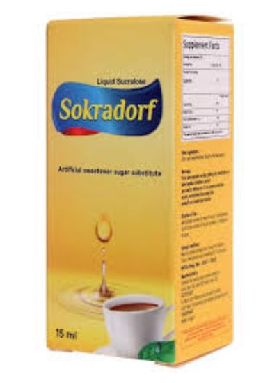 SOKRADORF DROPS ARTIFICIAL SWEETENER 15 ML 250 LE