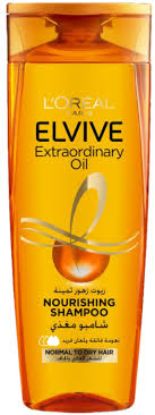 LOREAL ELVIVE NOURISHING SHAMPOO EXTRAORDINARY OIL 400ML OFFER للشعر العادى و الجاف(وفر32 جنيه)