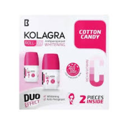 KOLAGRA COTTON CANDY ROLL ON 60ML 1+1 بينك