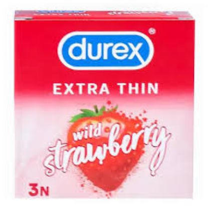 DUREX EXTRA THIN WILD STRAWBERRY 12 PCS