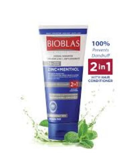 BIOBLAS ANTI HAIR LOSS &ANTI DANDRUFF SHAMPOO WITH ROSEMARY (ZINC + MENTHOL)
