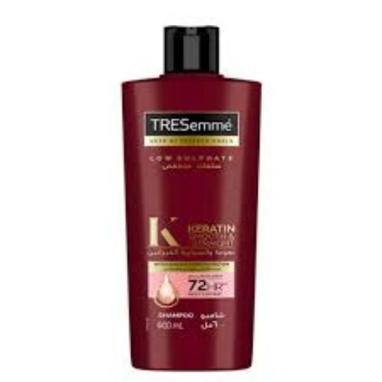 Tresemme Shampo KERATIN SMOOTH 600 ML تحكم بالتطاير لمدة 72 ساعه