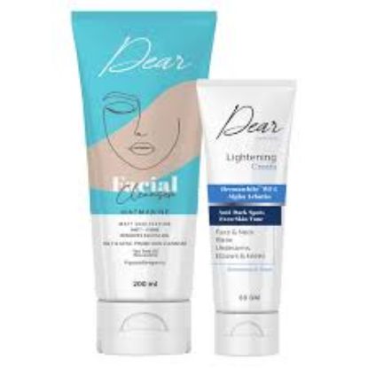 DEAR FACIAL CLEANSER 200 ML +LIGHTENING CREAM 60GM