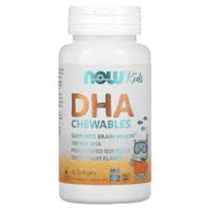 NOW DHA FISH OIL FOR KIDS 60 CHEWABLES