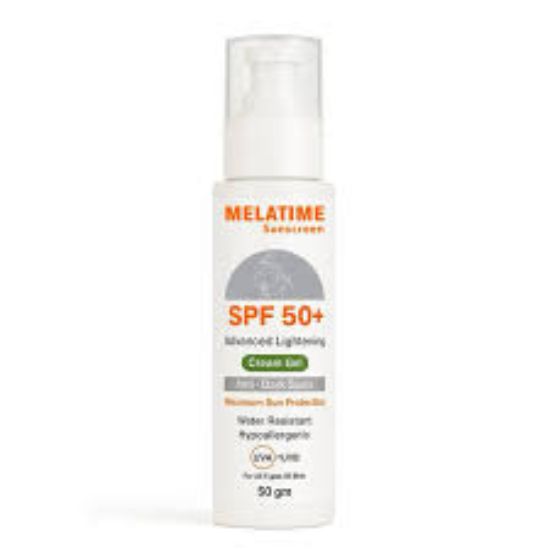 MELATIME SUNSCREEN CREAM GEL SPF 50 ADVANCED LIGHTENING 50 GM OFFER  50%