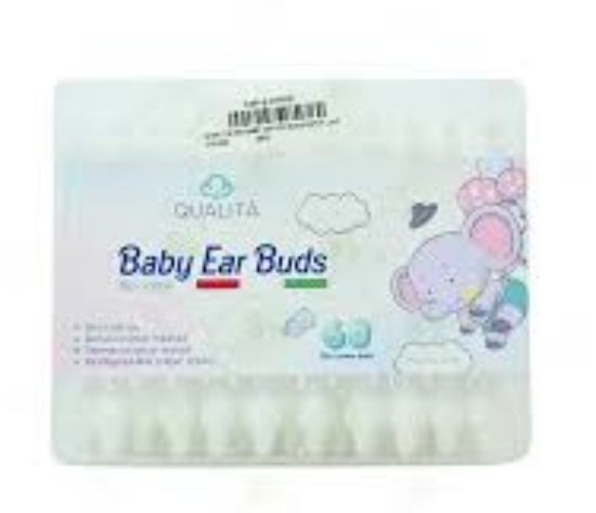 QUALITA BABY EAR COTTON BUDS 60 PCS قطن اذن