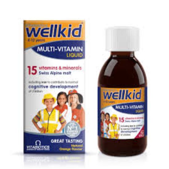 WELLKID MULTI VITAMIN LIQUID 4-12 YEARS 150 ML