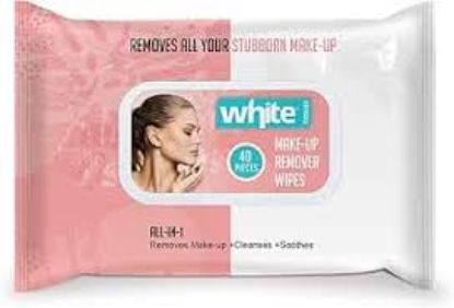WHITE WIPES MAKE UPREMOVER 40 PICES