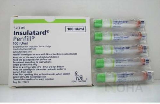 INSULIN INSULATARD PENFILL 196 LE